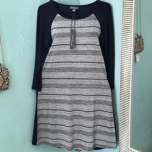 NWT navy and gray dress size S